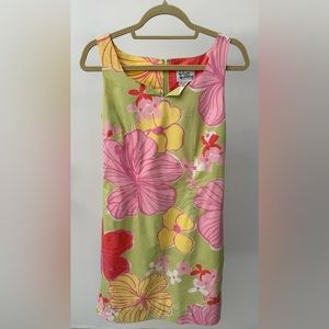 Lilly Pulitzer Vintage White Label‎ Multicolor Floral Dress, Size 2